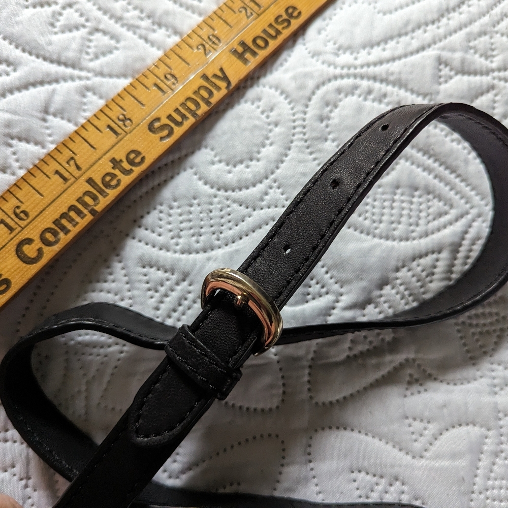 DKNY double zipper cross body purse/bag leather - Picture 15 of 16